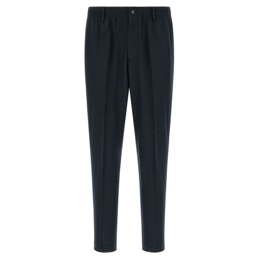 CELLAR DOOR Blue Virgin Wool Cropped Men's Pants